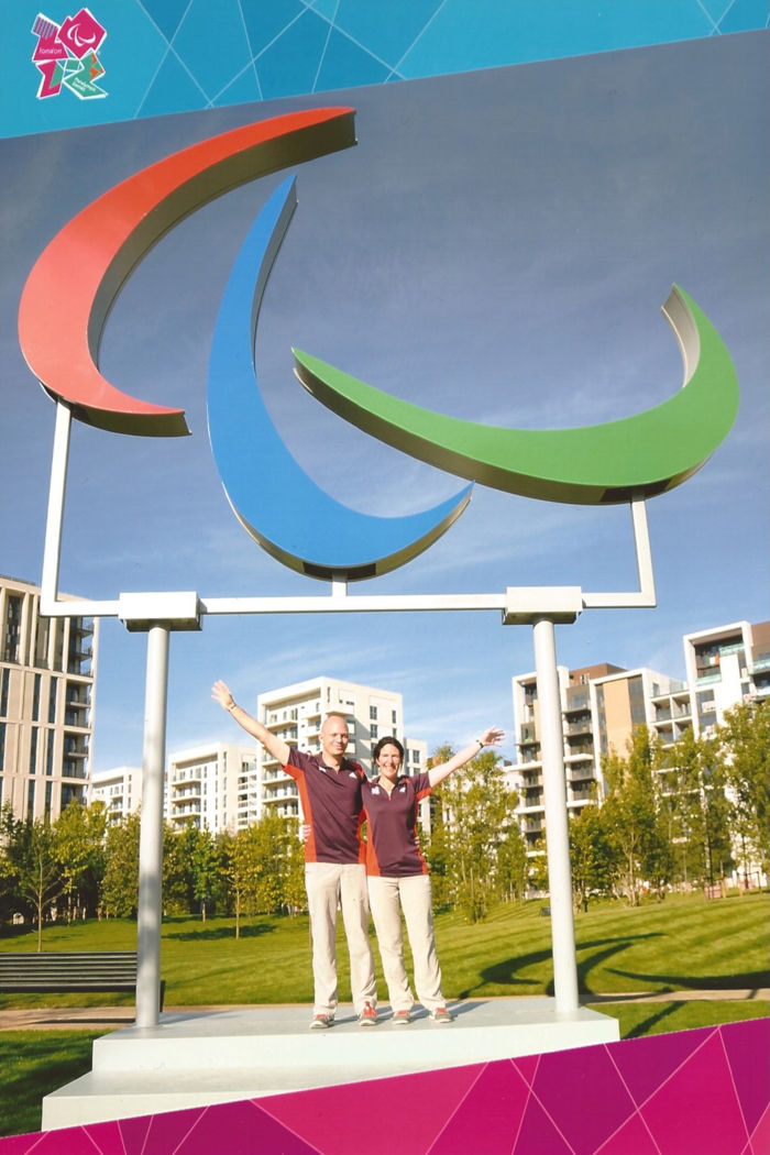 Rolf Woodward at the Olympic Village